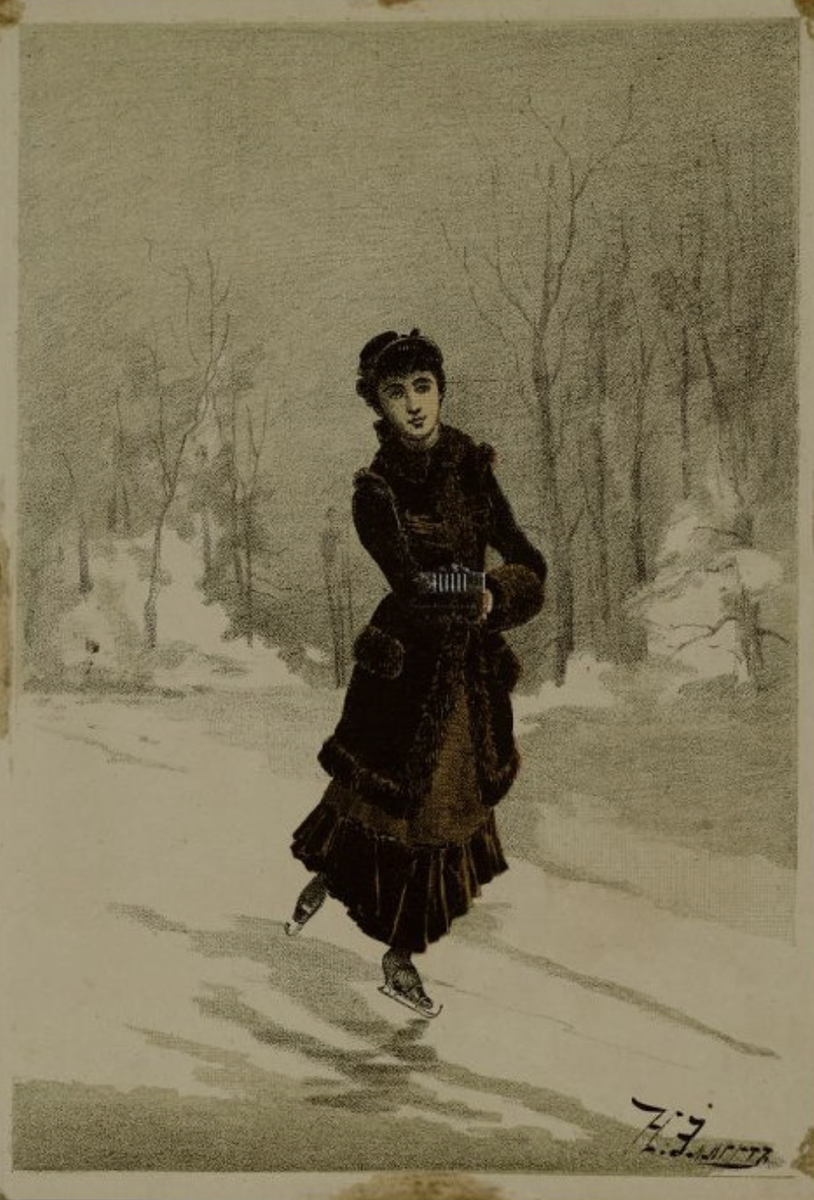 Николай Людвигович Эллерт "Княжна Кити на катке", XIX в.
