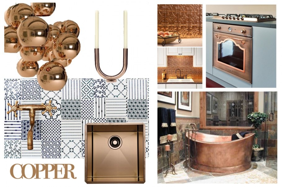 Металлические акценты в интерьере: медь, бронза и латунь вместо хрома