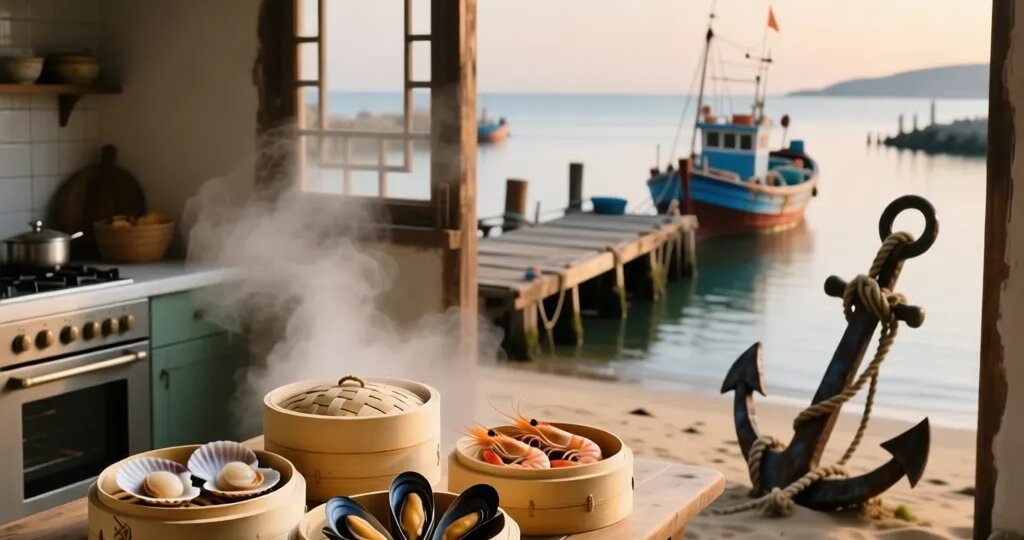 Китайская кухня, морепродукты без духовки и саморазвитие на якоре