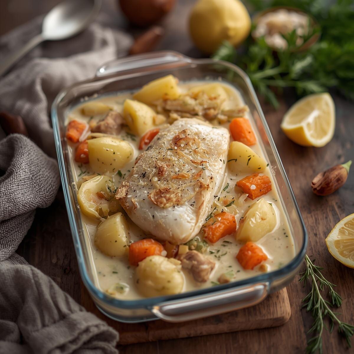 Пыба в сметанном соусе