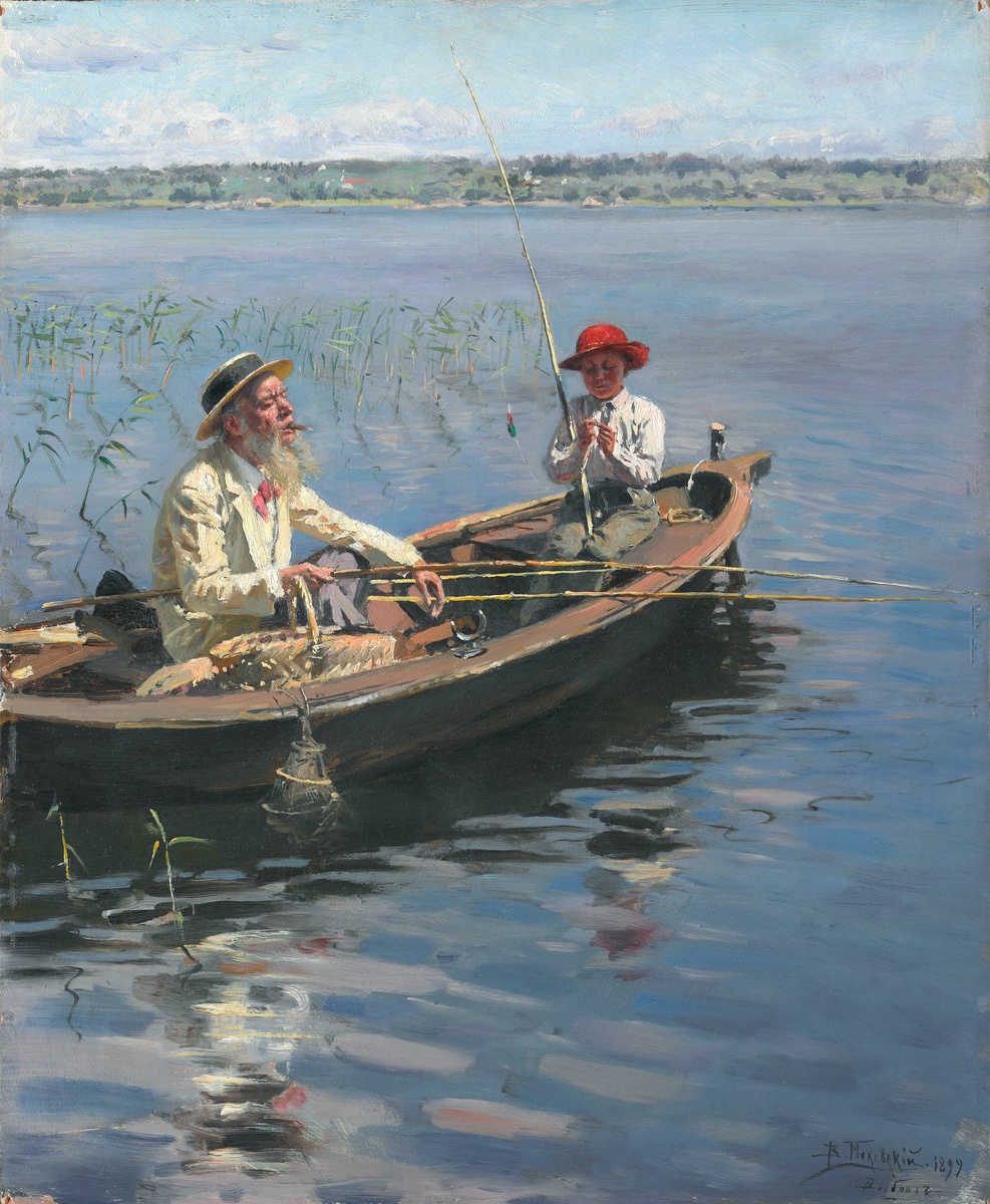 Рыбак. Финляндия, Владимир Маковский