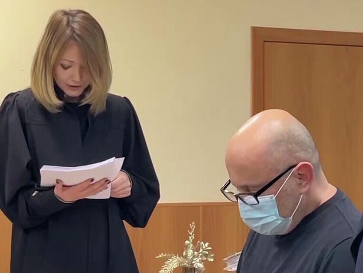    Максим Перфилов в зале суда | © Объединённая пресс-служба судов Санкт-Петербурга/Telegram