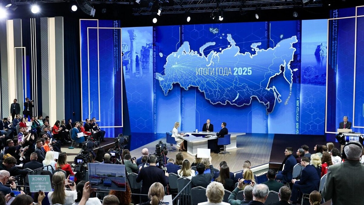    Программа «Итоги года с Владимиром Путиным». Фото: kremlin.ru