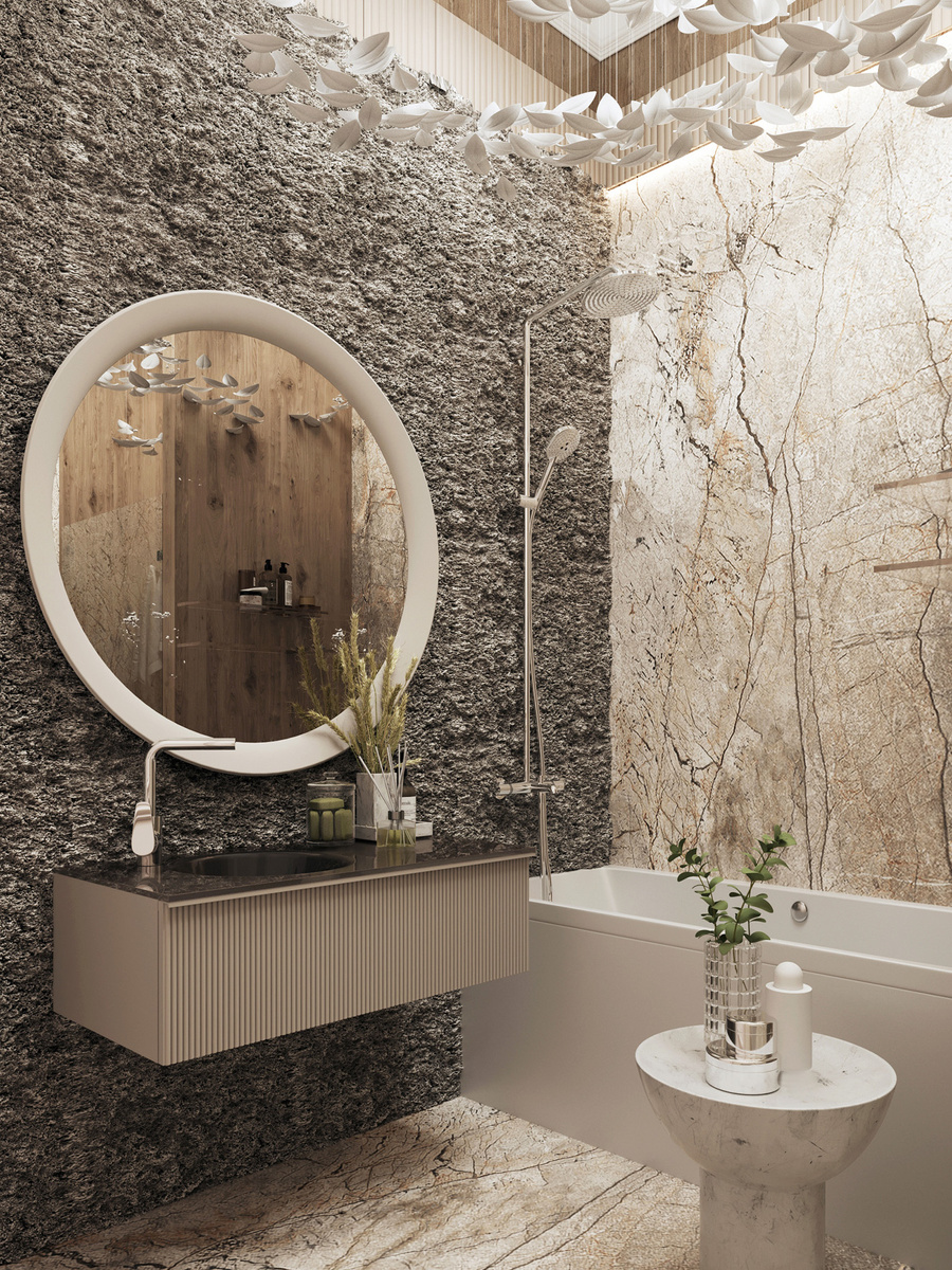 Натуральный камень в интерьере: мрамор и травертин как новый стандарт