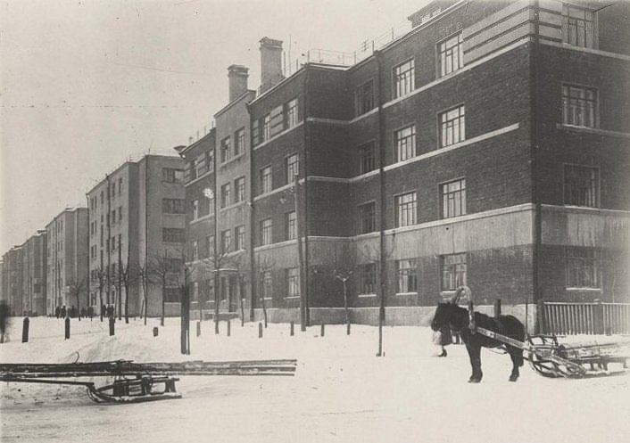 Будёновский городок, улица Большая Почтовая, 1933 год. Фото: pastvu.com