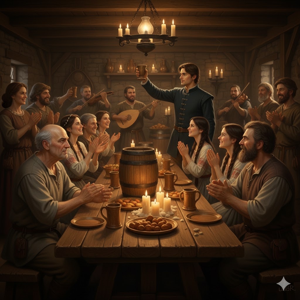 "Свадебный Пир", иллюстрация создана сетью Джемини