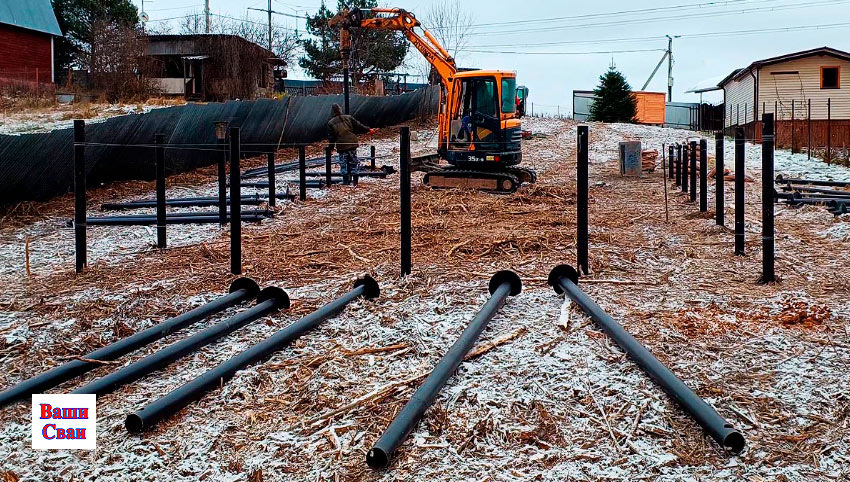  Фундамент под дом на уклоне, перепад более1метра.