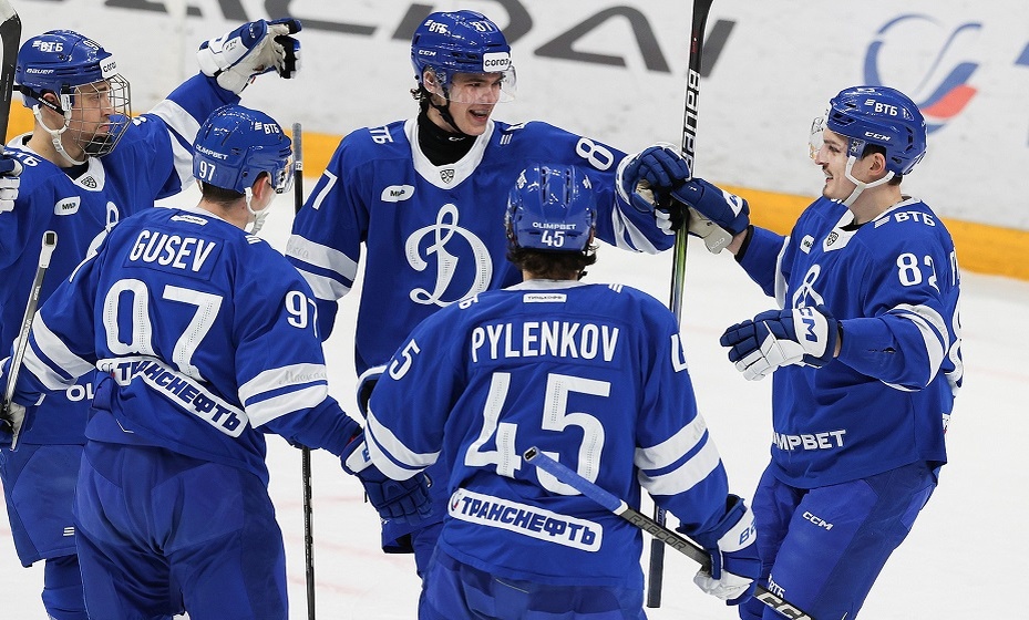    «Динамо» в овертайме победило «Салават Юлаев» в матче КХЛ. Фото: ХК «Динамо» (Москва)