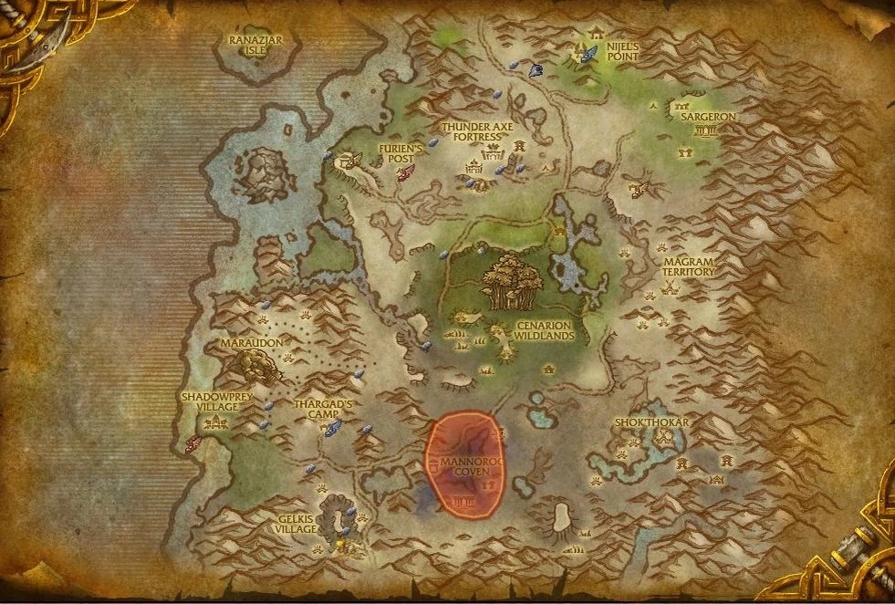 Создать карусельКарта Место раскопок Ковена Маннорок.