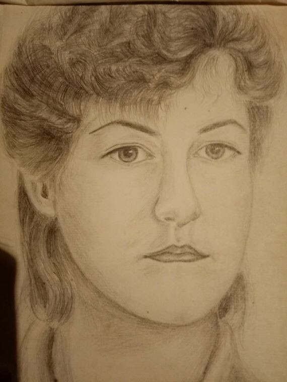 Рисунок автора, сделанный в 18 лет