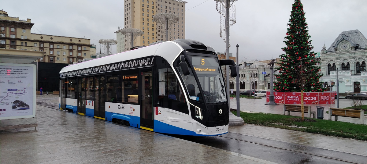 На кольце Рижский вокзал, вагон номер 30688