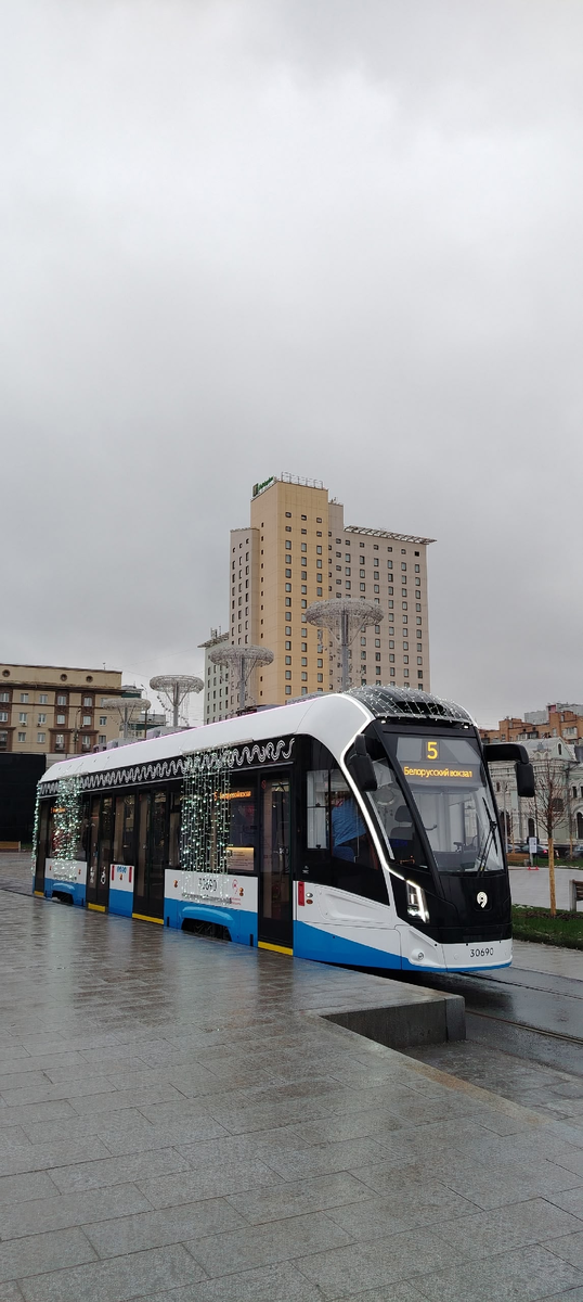 На кольце Рижский вокзал, вагон номер 30690