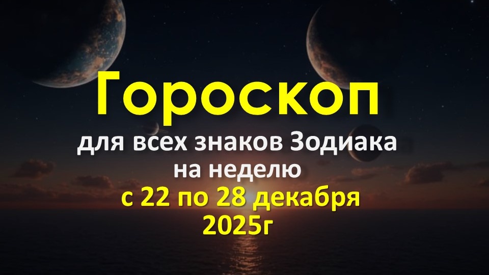 Астрологический прогноз на неделю для всех знаков Зодиака