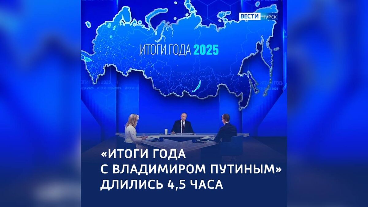    ️«Итоги года с Владимиром Путиным» завершились