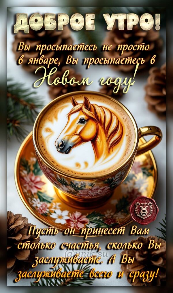 доброе утро 1 января картинки