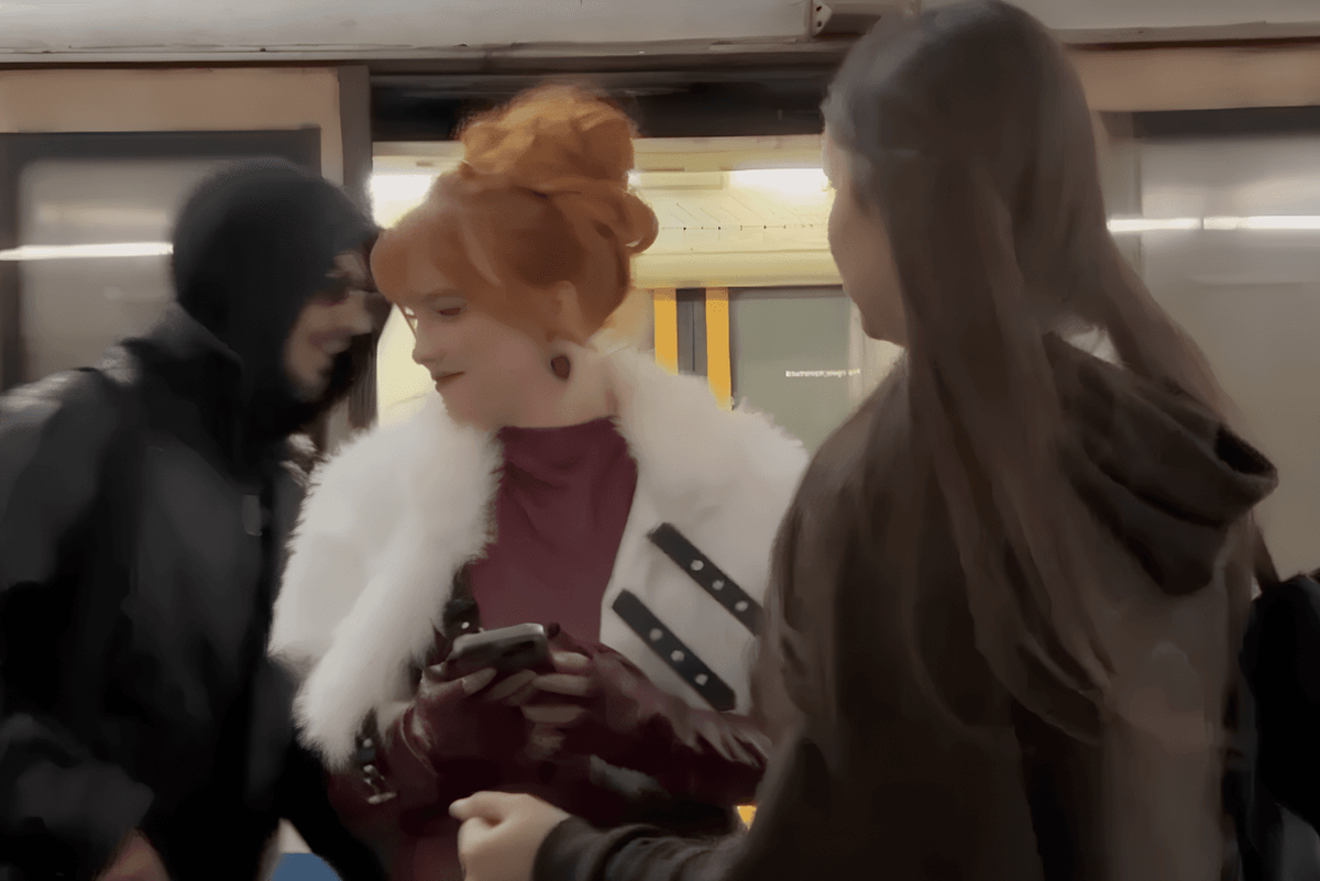 Камера зафиксировала приставания молодого человека. @Предоставлено героиней материал