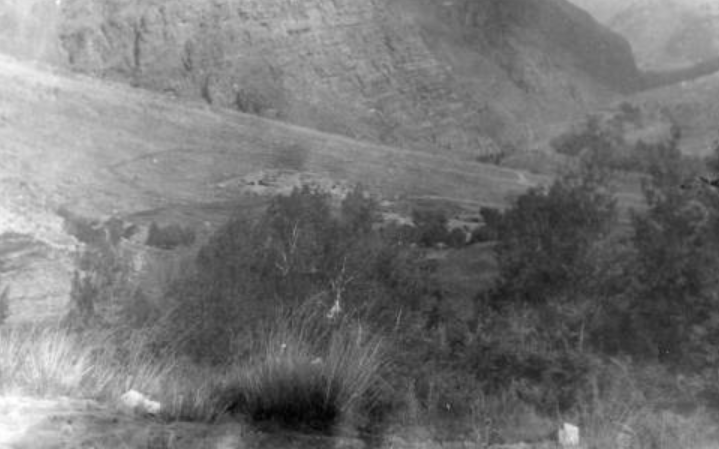 Вид на пост советских пограничников т. Рабати в Афганистане