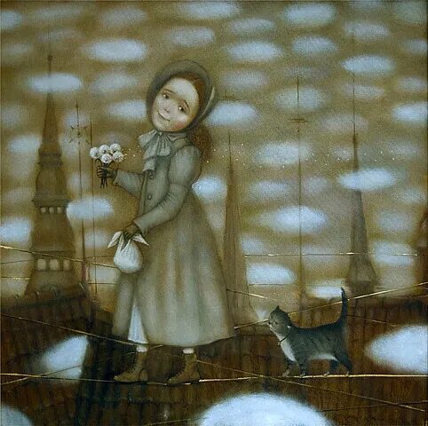 © Наталья Сюзева. В гости. Холст, масло. 