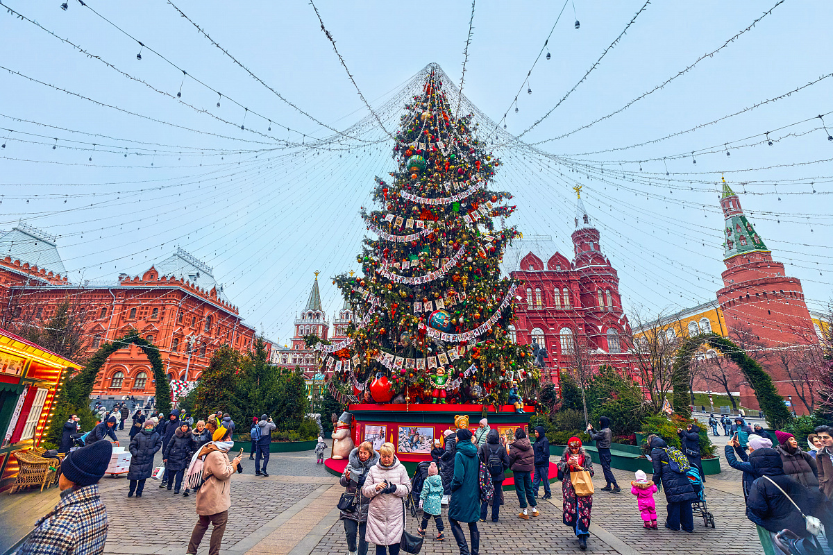 Новый год на Манежной площади. Фото mos.ru