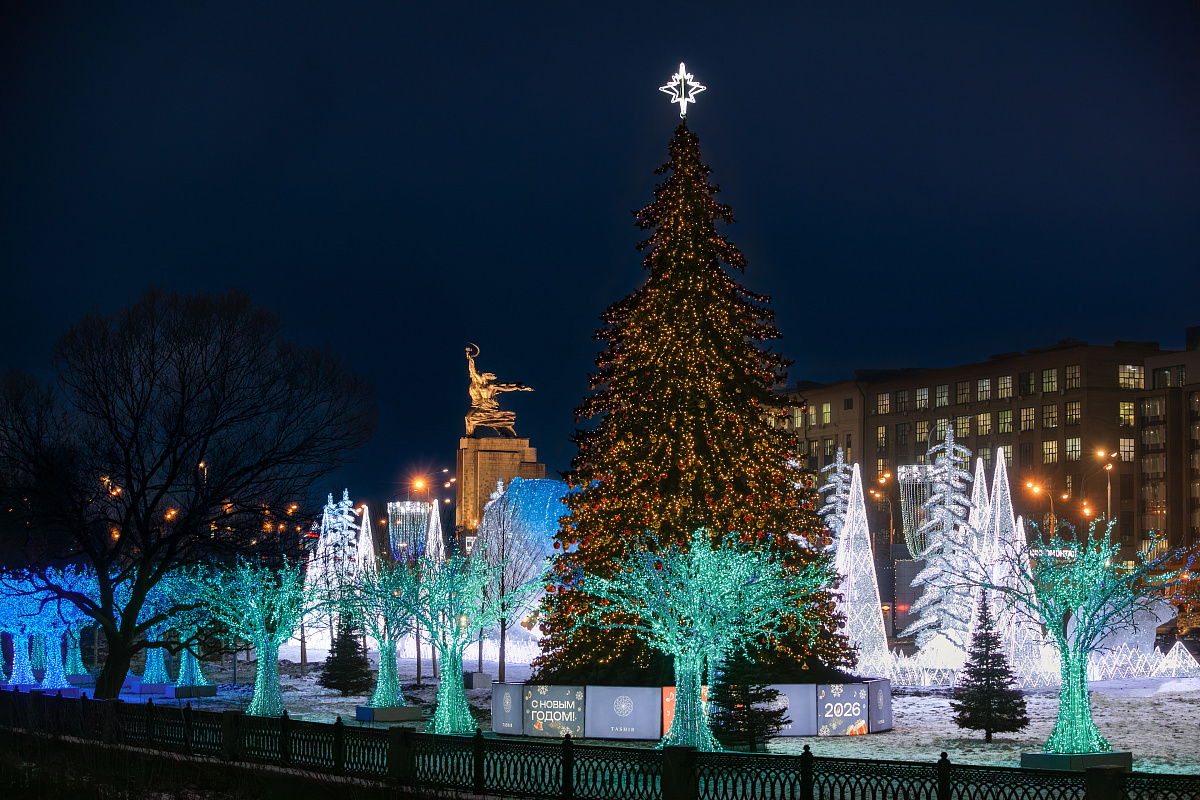 Новый год на ВДНХ. Фото mos.ru