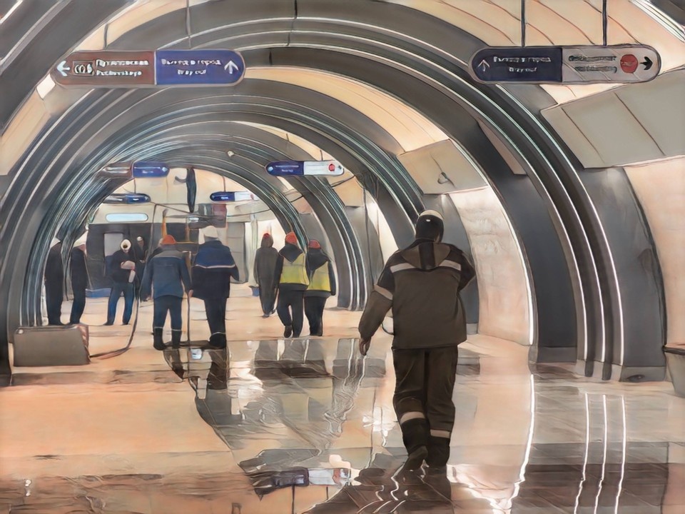    Станцию готовят к открытию. Фото: t.me/podzemnik_spb
