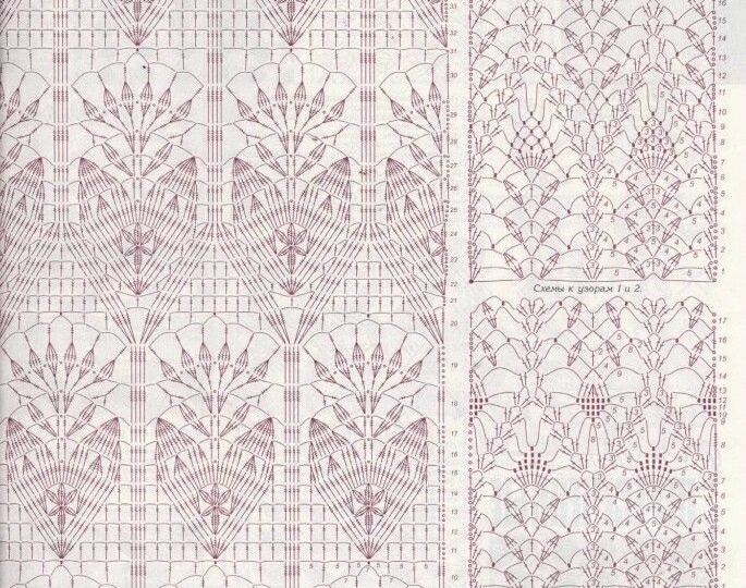 40 схем крючком. Вязание крючком для начинающих и не только.