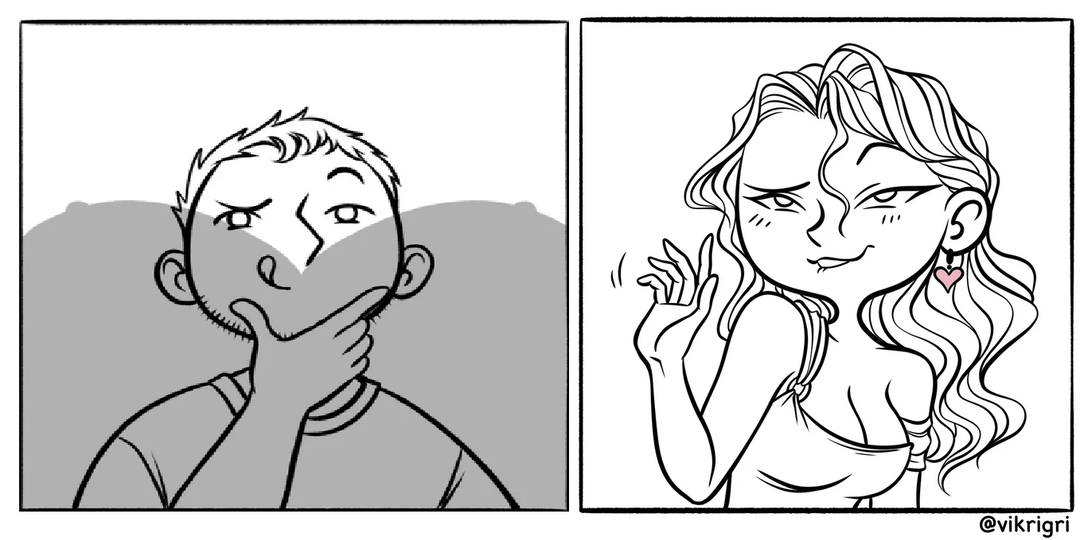 «Викины закорючки»: немые комиксы про жизнь, в которых всё понятно без слов