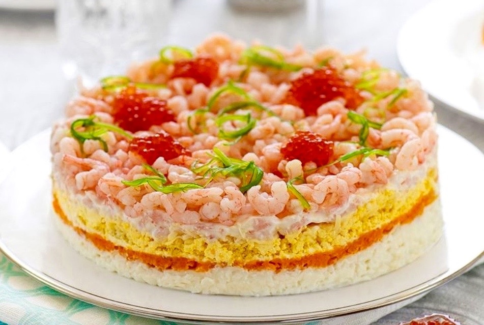 Рецепты салатов с красной рыбой.