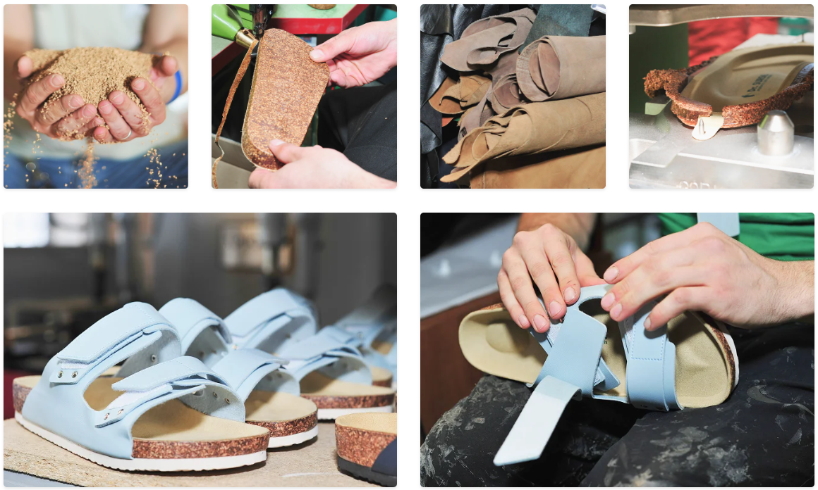 Процесс производства анатомических сандалии Dr.Sursil 