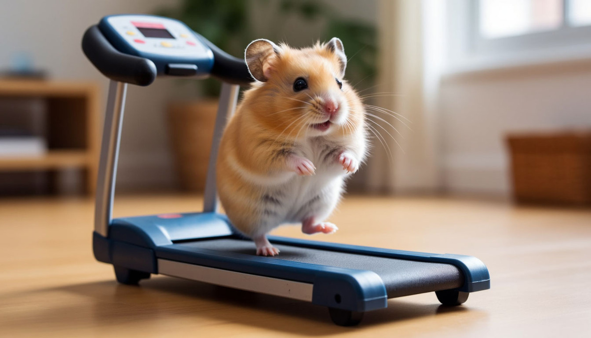 Даже хомячки любят спорт! 🏃‍♂️🐹