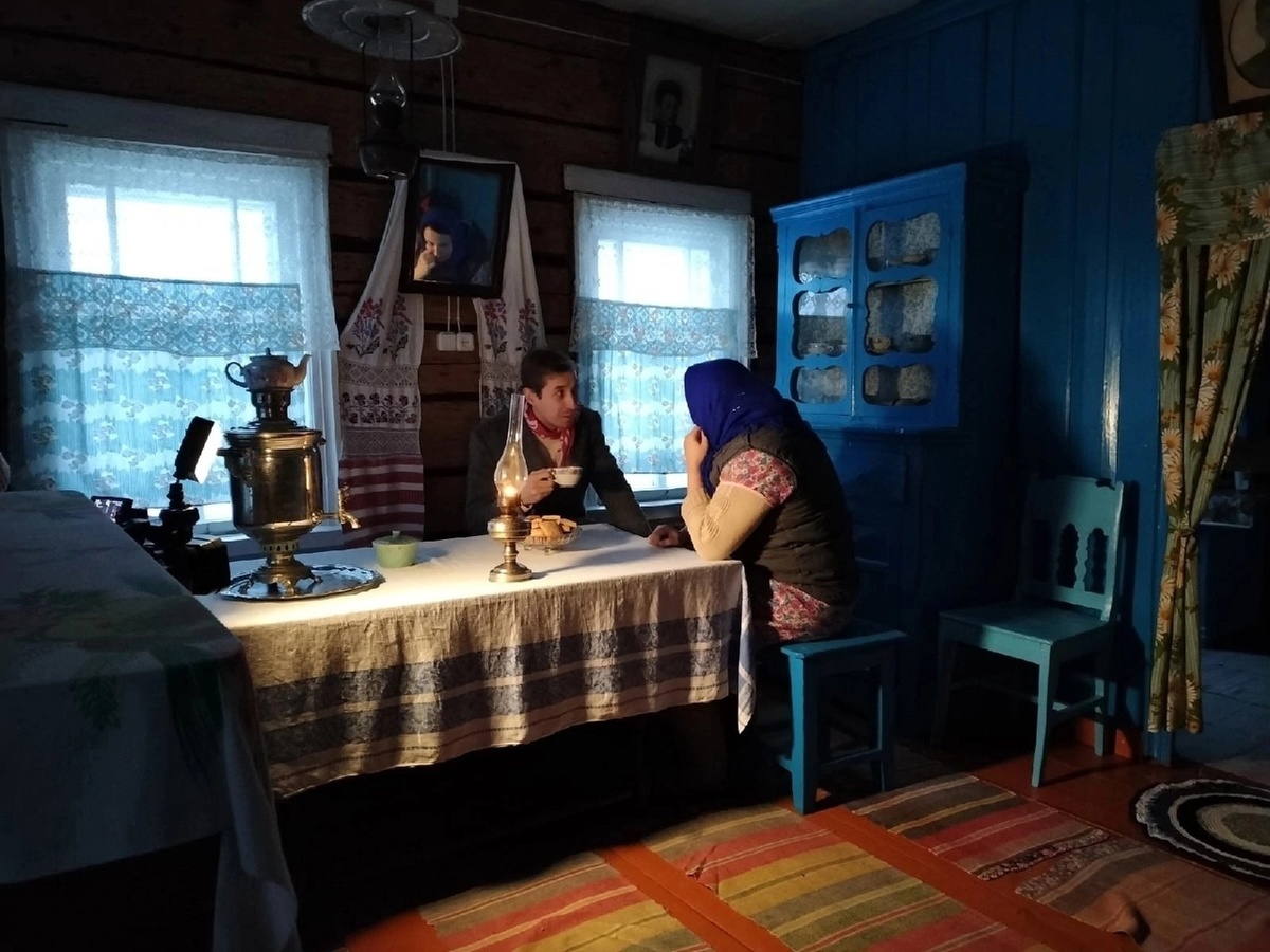 В горнице музея.