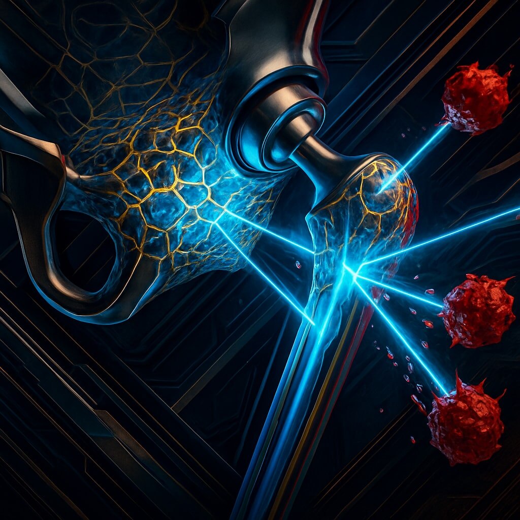 Умный сустав, покрытый нанопленкой из лизоцима. Фантастика? Наше возможное будущее. Изображение by supa.ru