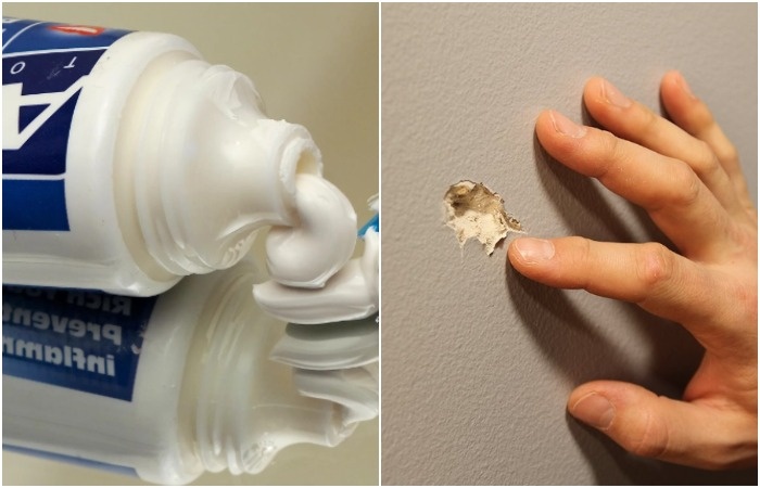 Зубная паста закроет отверстие, но через время отслоится