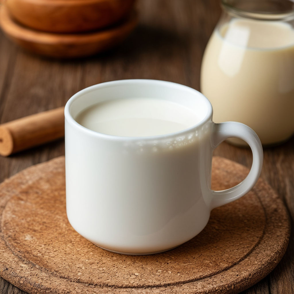 Молоко в чашке