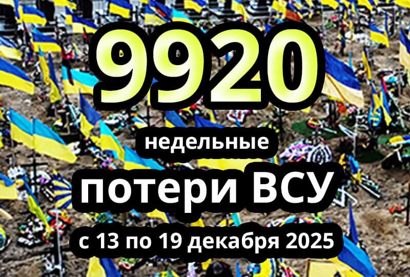    Недельные потери ВСУ