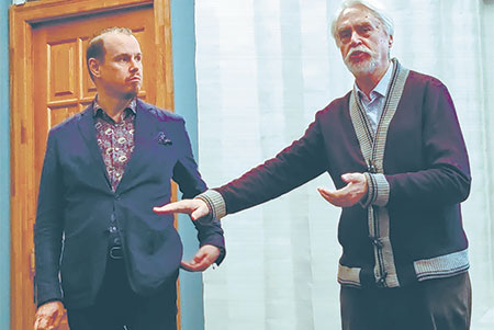 Президент Русского ПЕН-центра Владимир Семенов и прозаик Борис Евсеев. Фото автора