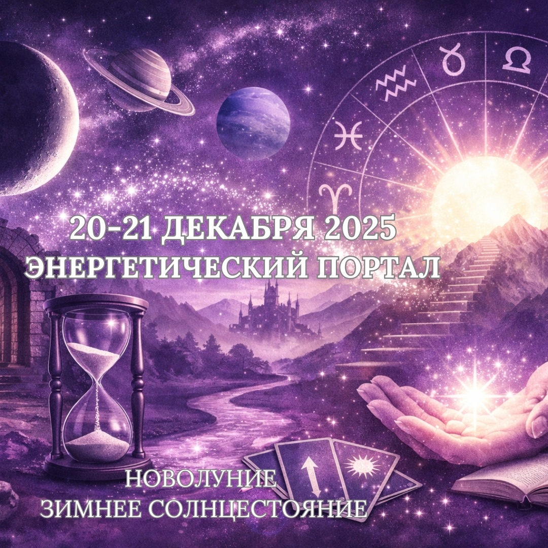 20 и 21 декабря 2025 Новолунеи и Зимнее Солнцестояние. Астролог Екатерина Юдина 