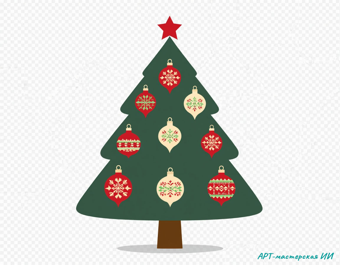 «Ёлка» — изображение, сгенерированное нейросетью. Промпт для него подготовлен автором, Арт‑мастерская ИИ.