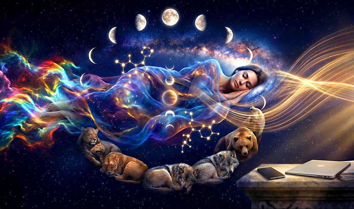 Спящая Женщина Богиня