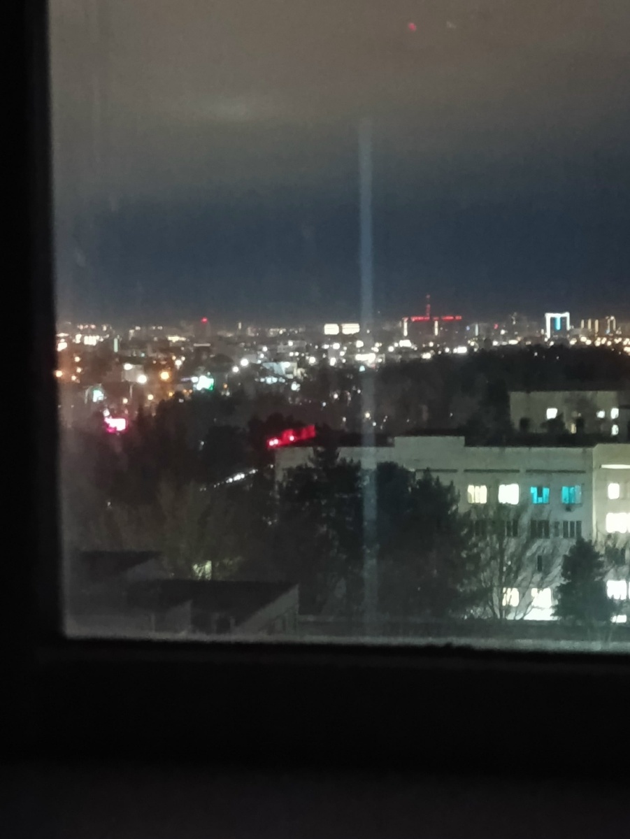 Ночной город из окна моей палаты