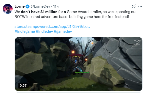    Нет миллионов на рекламу. Инди-студии устроили флешмоб анонсов, высмеивая TGA 2025