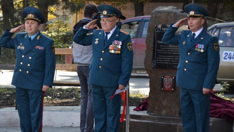    Открытие Памятного знака огнеборцам г.Шахты, 2016г. admin