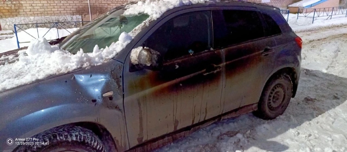    Ночью в Стерлитамаке сгорел автомобиль