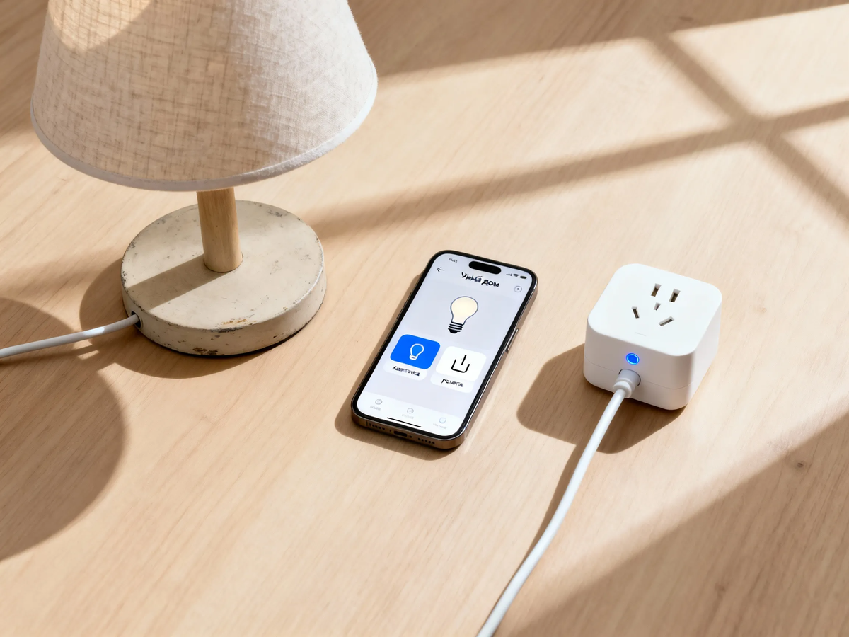 Эта розетка и телефон — всё, что нужно, чтобы ваша старая лампа стала умной. Первый шаг к автоматизации занимает 15 минут и стоит 1000 рублей, а не 100 000.