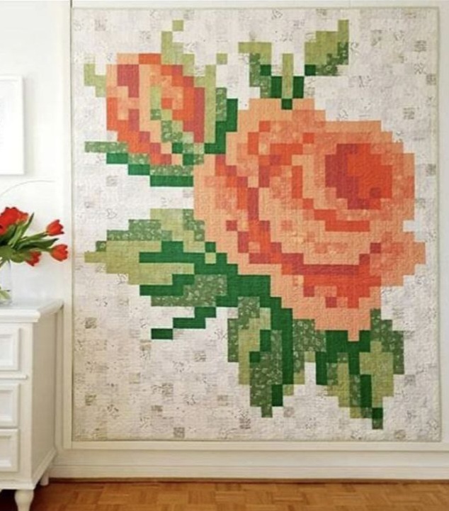 Роза, панно 