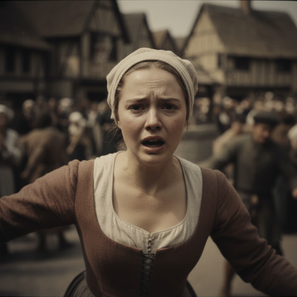 Фрау Троффеа, с которой всё и началось, была простолюдинкой. И, разумеется, картин в 16 веке с простолюдинов не писали. Но она вполне могла выглядеть вот так