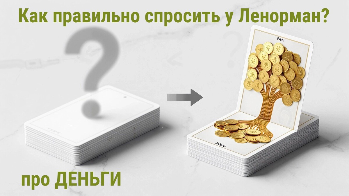 Задаёте вопрос «Появятся ли средства?», а в ответ — неопределённость. Как составлять запросы о деньгах для системы Ленорман, чтобы получать конкретные планы действий, а не расплывчатые намёки.