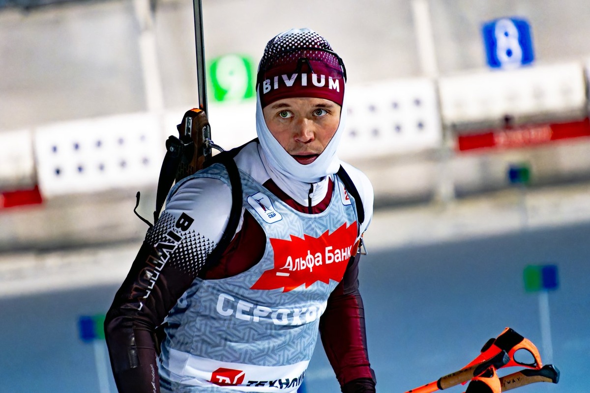    Даниил Серохвостов занял второе место в пасьюте на Кубке Содружества по биатлону