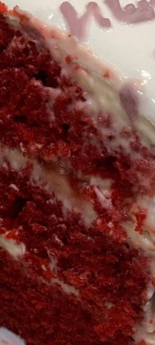 фото автора, торт "Красный бархар " в разрезе