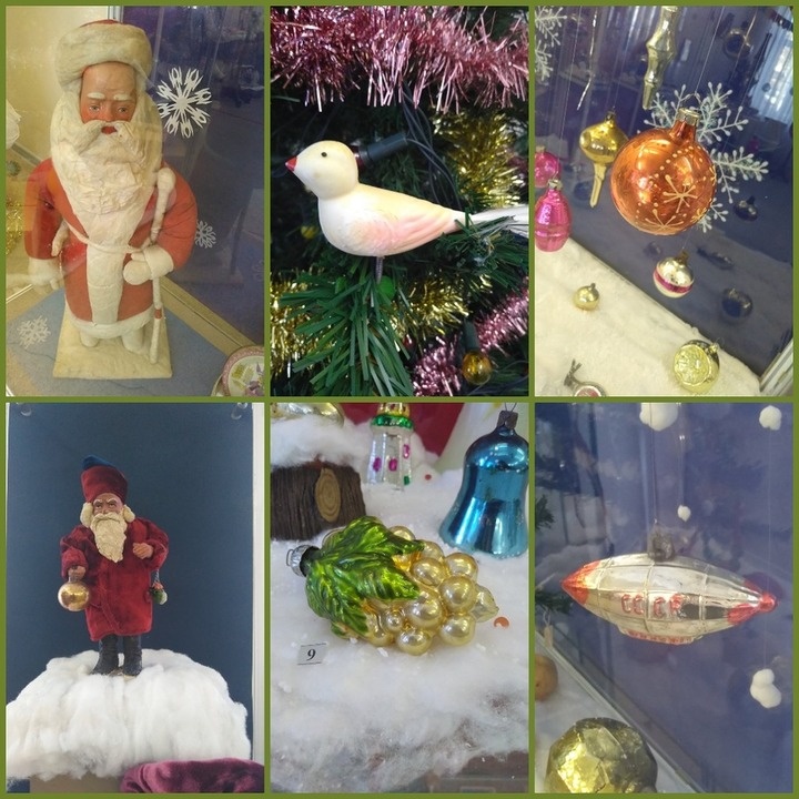 Примеры елочных игрушек советского периода из фондов Музея Истории Донского Казачества. 